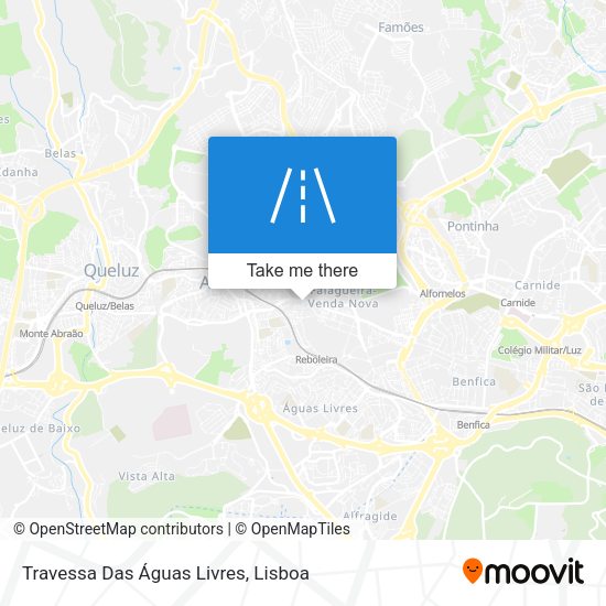 Travessa Das Águas Livres mapa