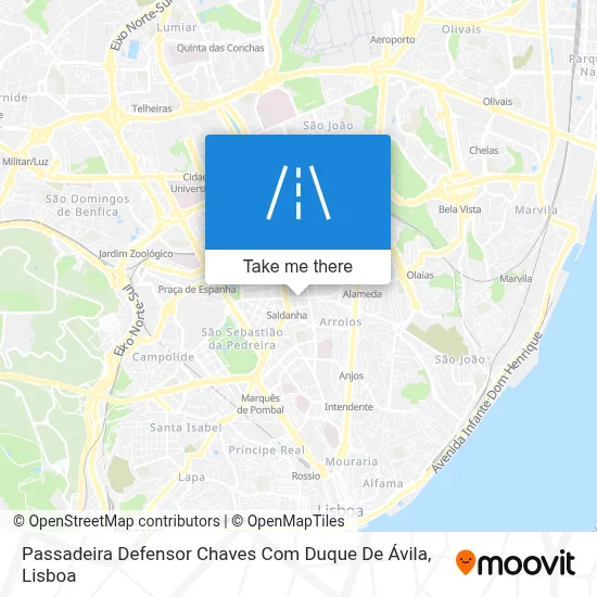 Passadeira Defensor Chaves Com Duque De Ávila map