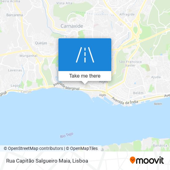 Rua Capitão Salgueiro Maia mapa