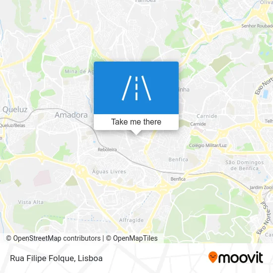 Rua Filipe Folque map