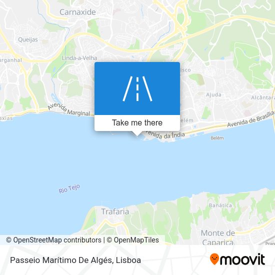 Passeio Marítimo De Algés map