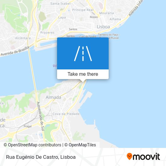 Rua Eugénio De Castro map