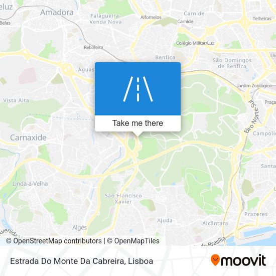 Estrada Do Monte Da Cabreira mapa