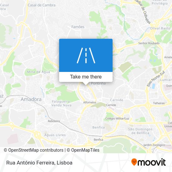 Rua António Ferreira map