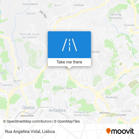 Rua Angelina Vidal mapa