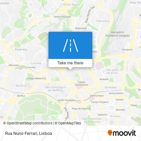 Rua Nuno Ferrari mapa