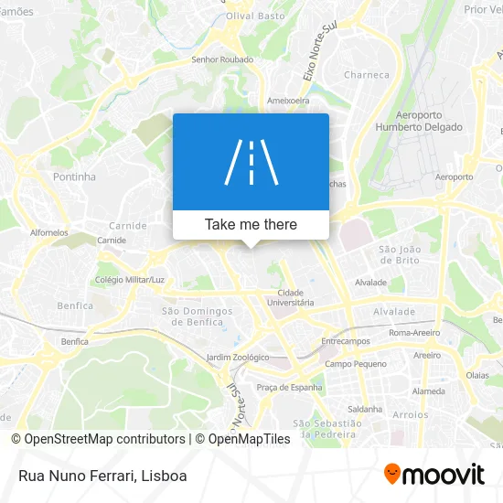 Rua Nuno Ferrari map