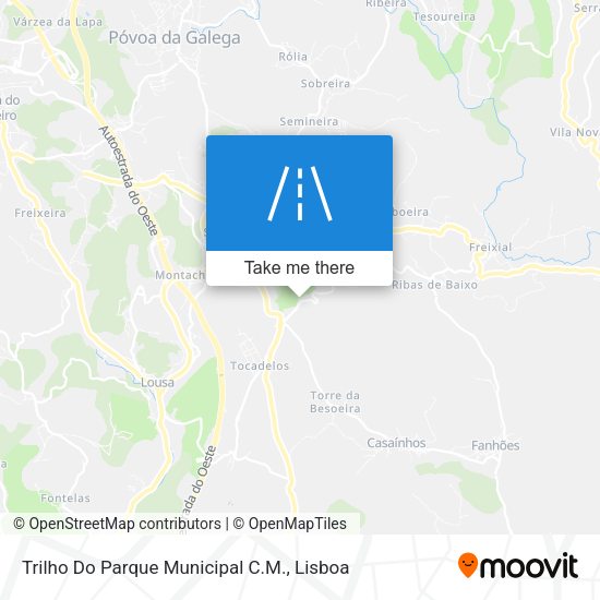 Trilho Do Parque Municipal C.M. mapa