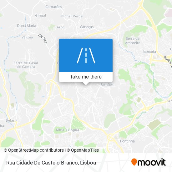 Rua Cidade De Castelo Branco mapa