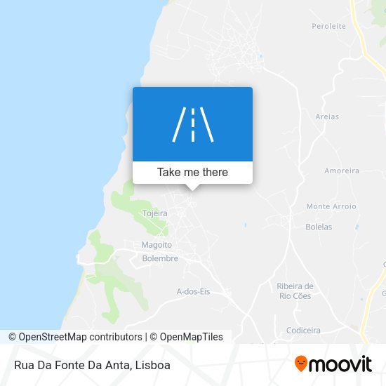 Rua Da Fonte Da Anta mapa
