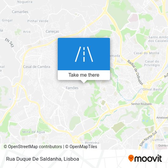 Rua Duque De Saldanha mapa
