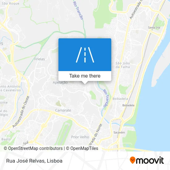 Rua José Relvas map