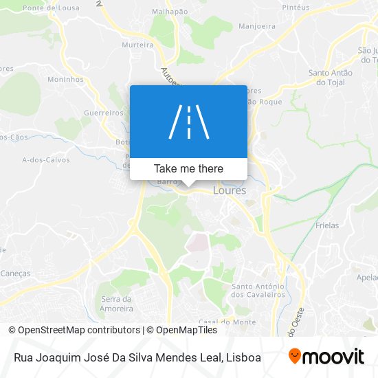 Rua Joaquim José Da Silva Mendes Leal mapa