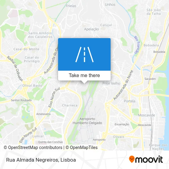 Rua Almada Negreiros map