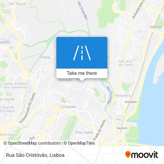 Rua São Cristóvão map