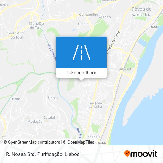 R. Nossa Sra. Purificação mapa