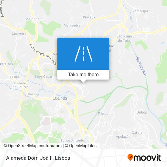 Alameda Dom Joã II map