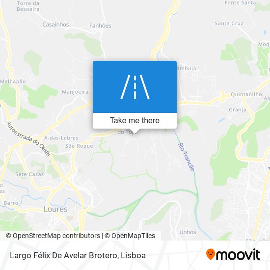 Largo Félix De Avelar Brotero mapa