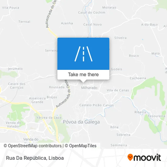 Rua Da República map