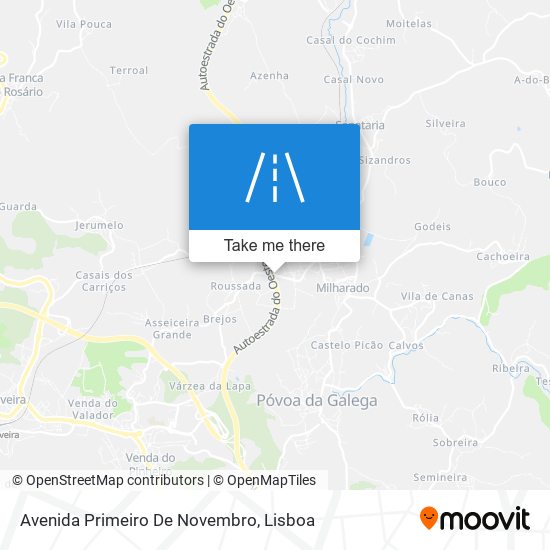 Avenida Primeiro De Novembro mapa