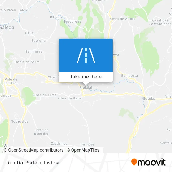 Rua Da Portela map