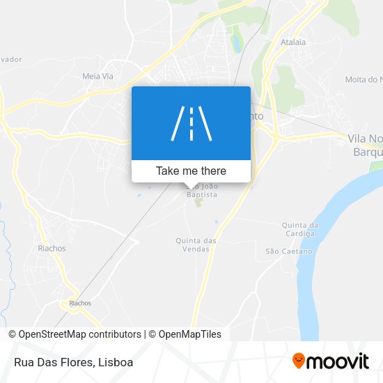 Rua Das Flores mapa