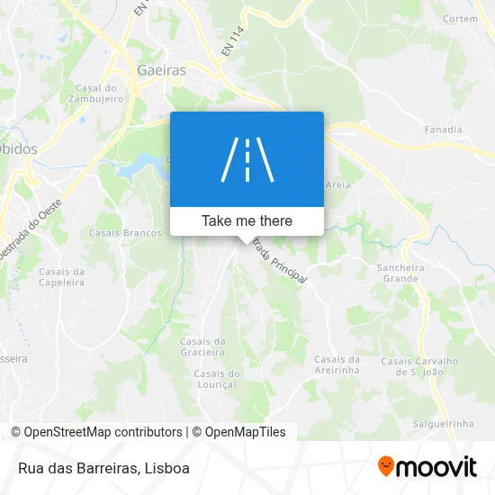 Rua das Barreiras map