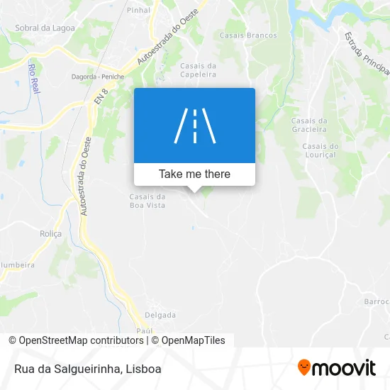 Rua da Salgueirinha map
