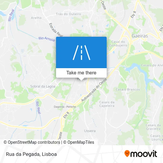 Rua da Pegada map