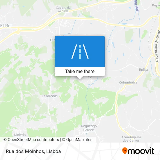 Rua dos Moinhos map