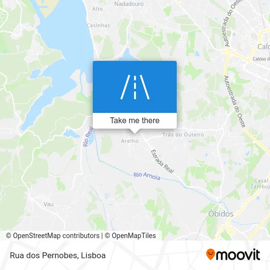 Rua dos Pernobes map