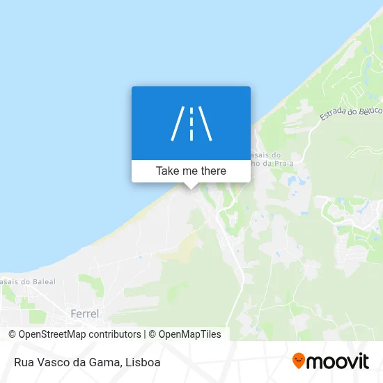 Rua Vasco da Gama map