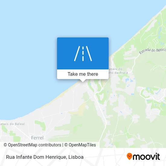 Rua Infante Dom Henrique map