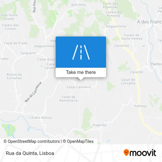 Rua da Quinta map