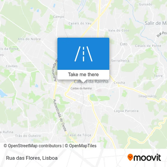 Rua das Flores map