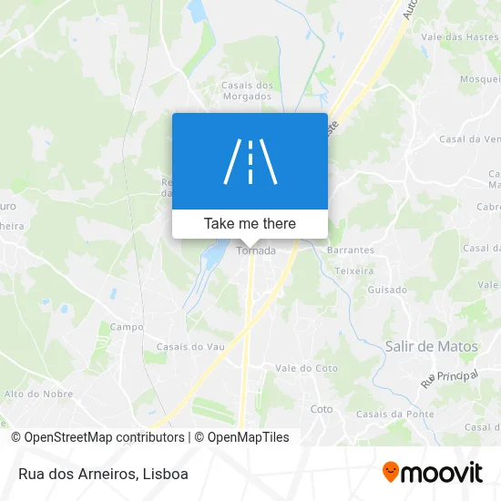 Rua dos Arneiros map