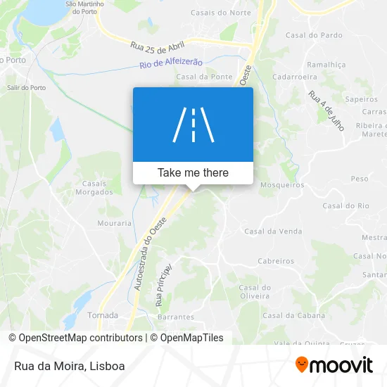Rua da Moira map
