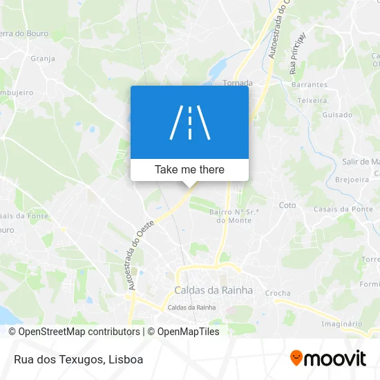 Rua dos Texugos map
