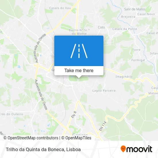 Trilho da Quinta da Boneca map