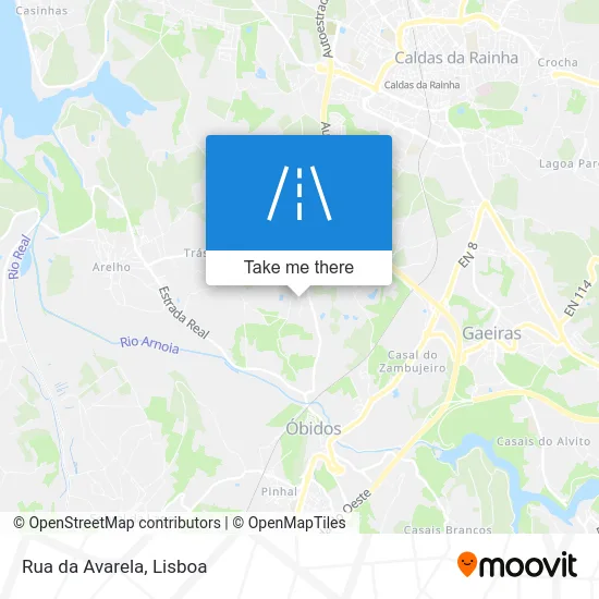 Rua da Avarela map