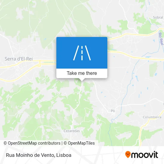Rua Moinho de Vento map