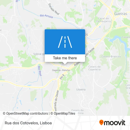 Rua dos Cotovelos map