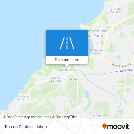 Rua do Castelo map