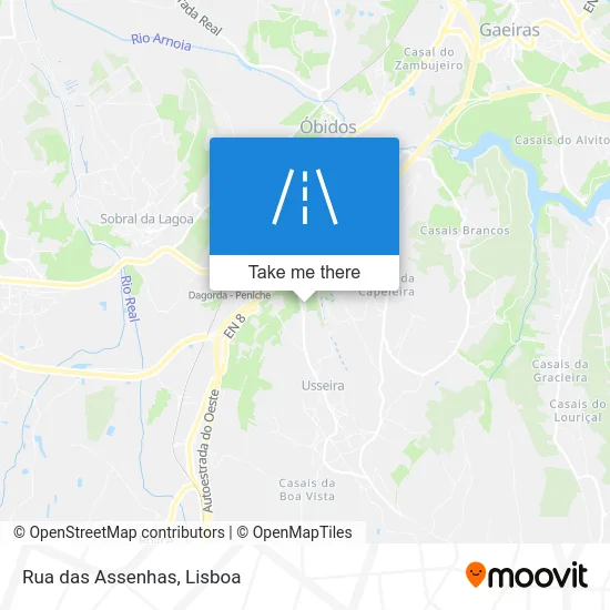 Rua das Assenhas map