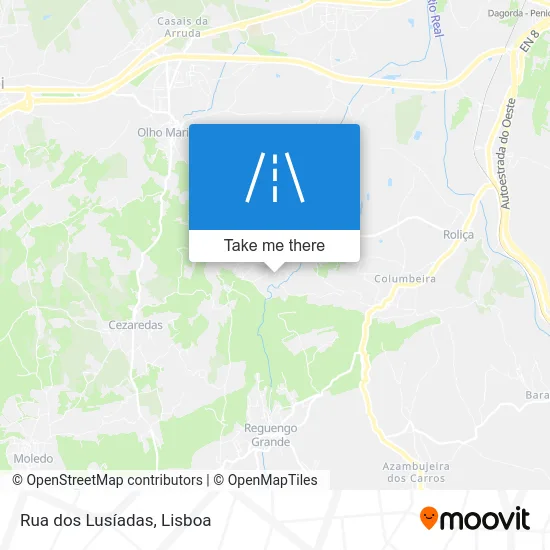 Rua dos Lusíadas map