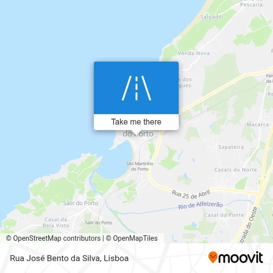 Rua José Bento da Silva map