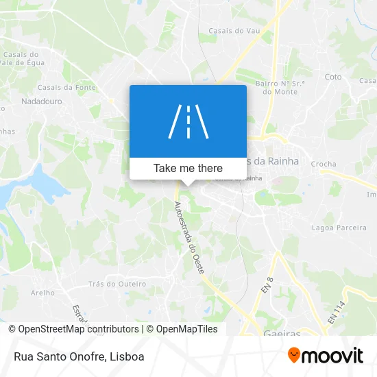 Rua Santo Onofre map
