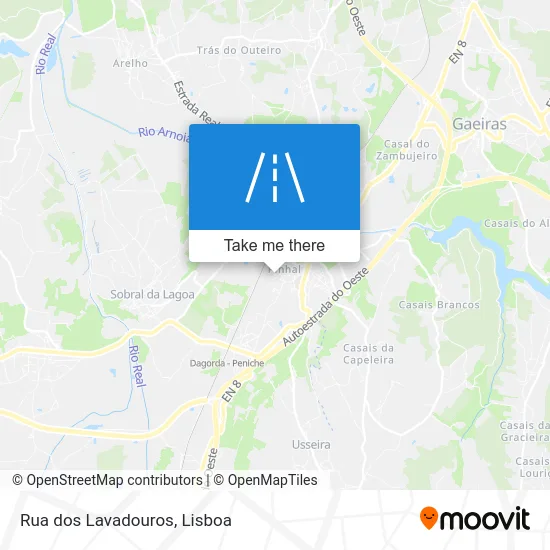 Rua dos Lavadouros map