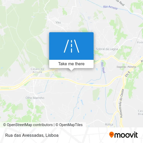 Rua das Avessadas map