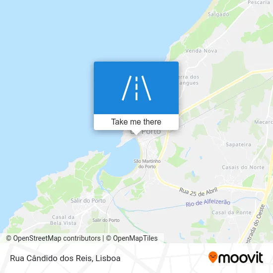 Rua Cândido dos Reis map